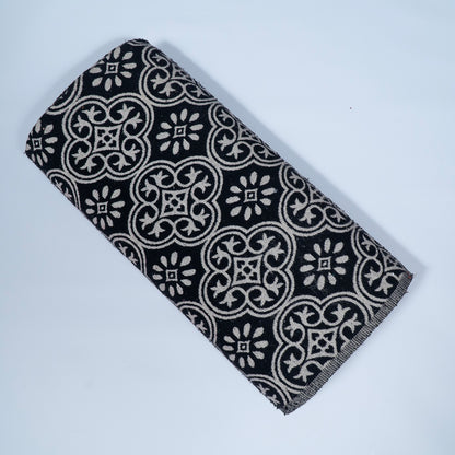 Black & White Cotton Jacquard | SKU: J-353
