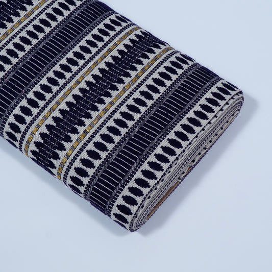 Navy Blue Capsule Cotton Blend Jacquard (Sku: J-359)