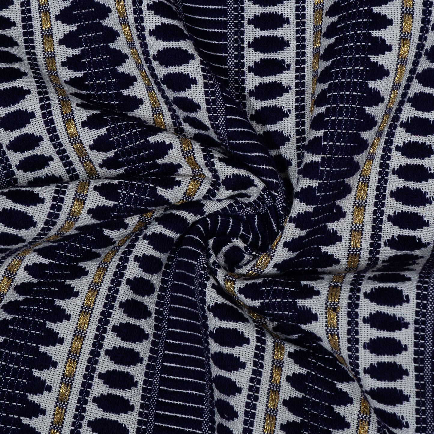 Navy Blue Capsule Cotton Blend Jacquard (Sku: J-359)