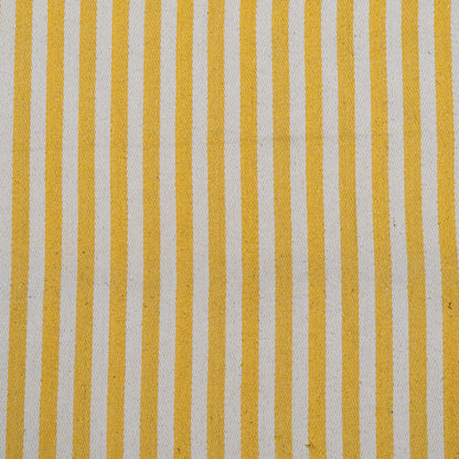 Yellow Cotton Herringbone Stripe Jacquard | SKU: J-360