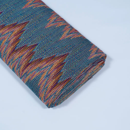 Multi Color Chevron Cotton Blend Jacquard (Sku: J-361)