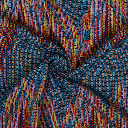 Multi Color Chevron Cotton Blend Jacquard | SKU: J-361