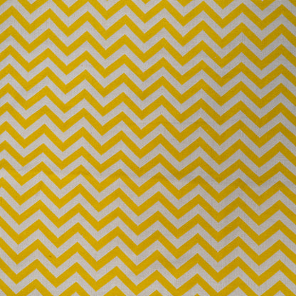 Yellow & White Chevron Cotton Jacquard | SKU: J-372