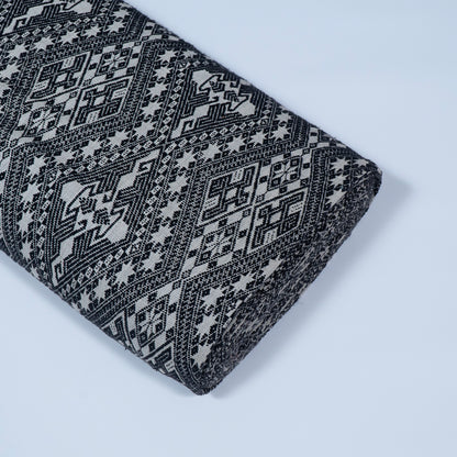 Black & White Cotton Jacquard | SKU: J-373