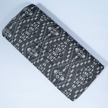 Black & White Cotton Jacquard | SKU: J-373