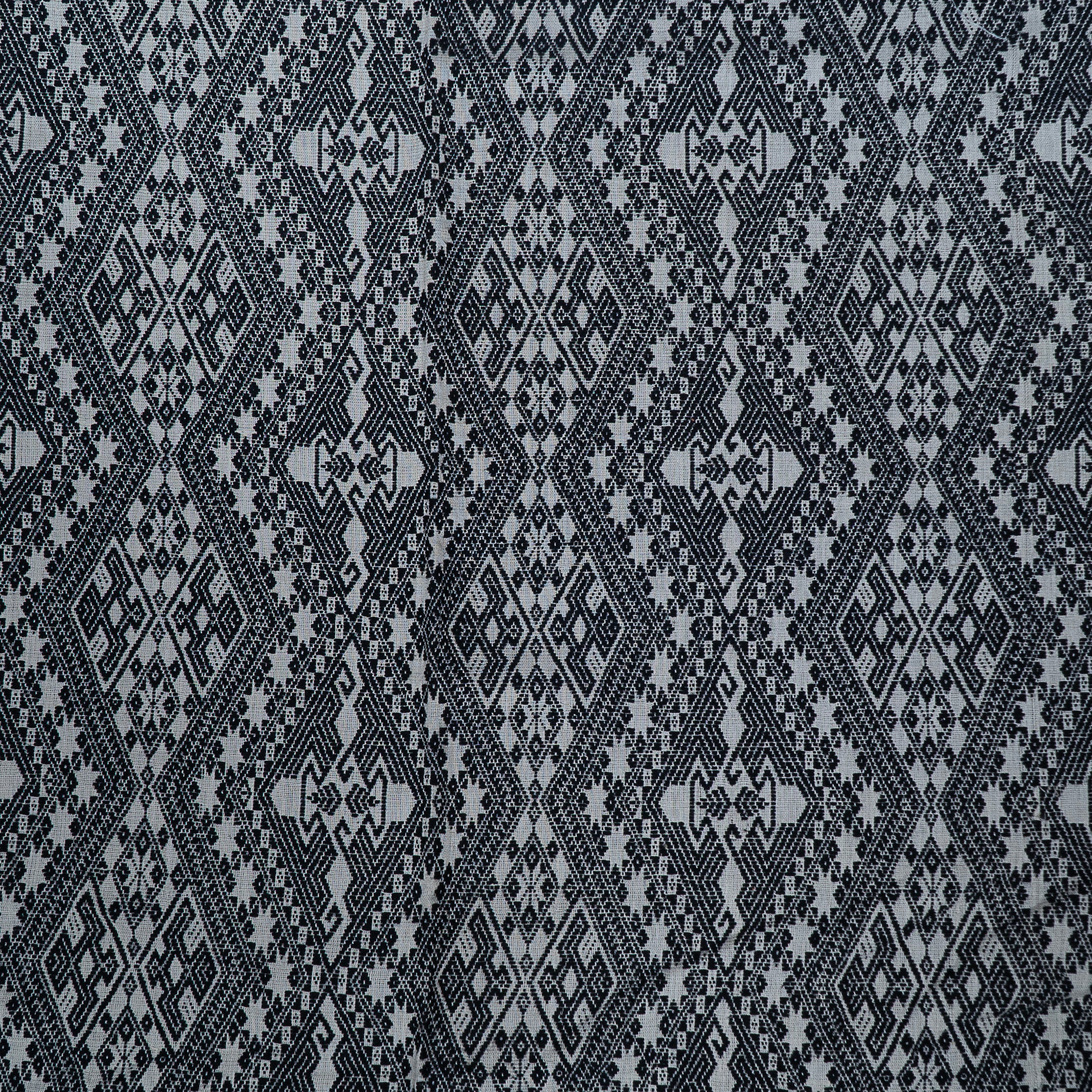 Black & White Cotton Jacquard (Sku: J-373)