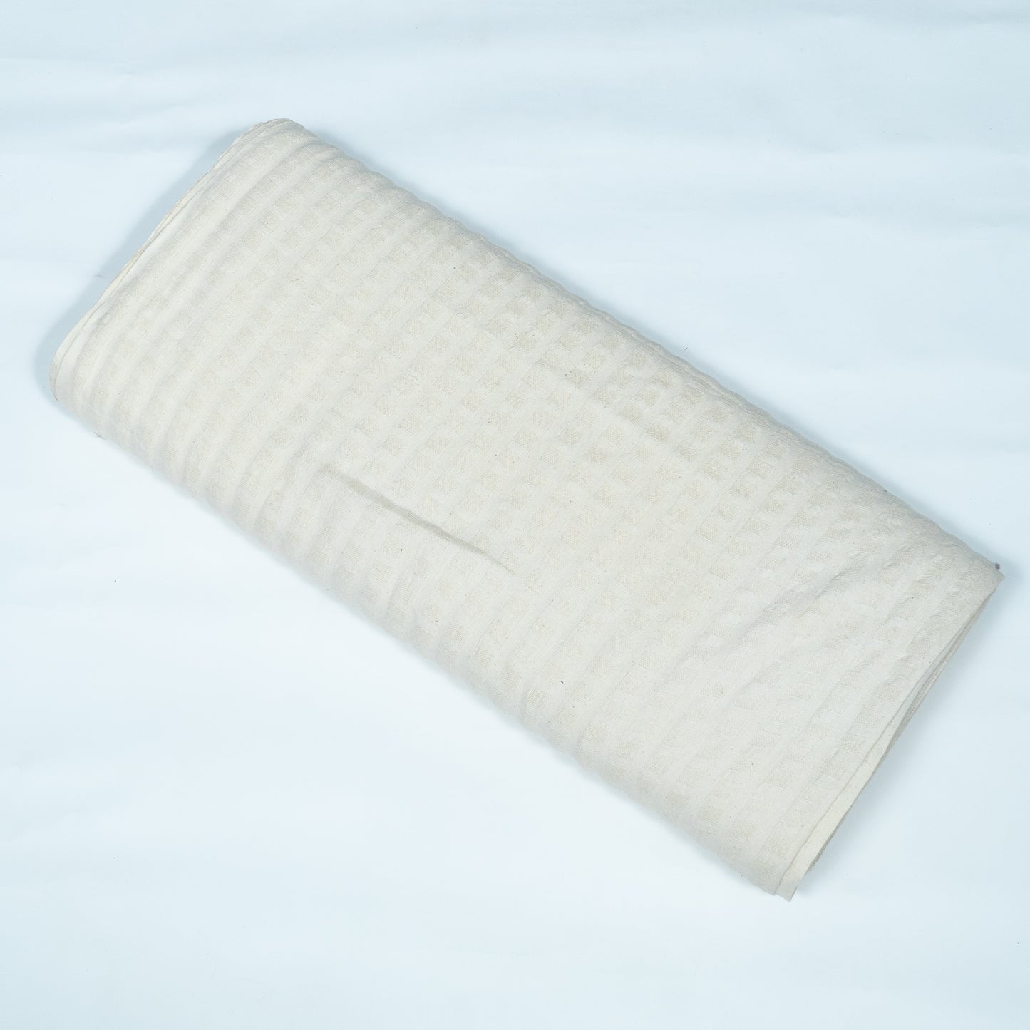 Off White Textured Cotton Jacquard | SKU: J-400