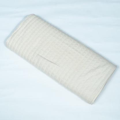 Off White Textured Cotton Jacquard | SKU: J-400