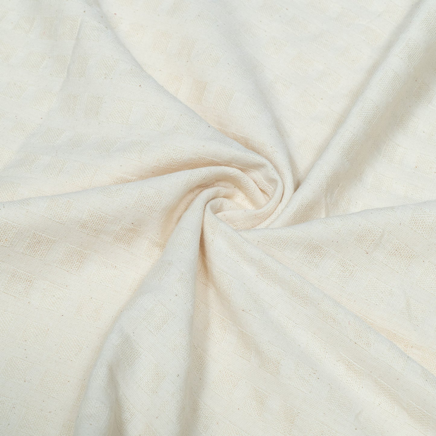 Off White Textured Cotton Jacquard | SKU: J-400