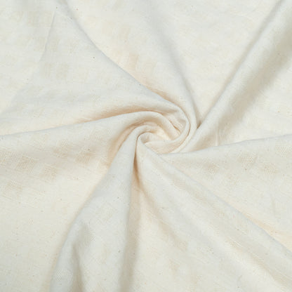 Off White Textured Cotton Jacquard | SKU: J-400