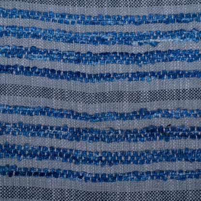 Blue & Grey Cotton Acrylic Jacquard | SKU: J-419