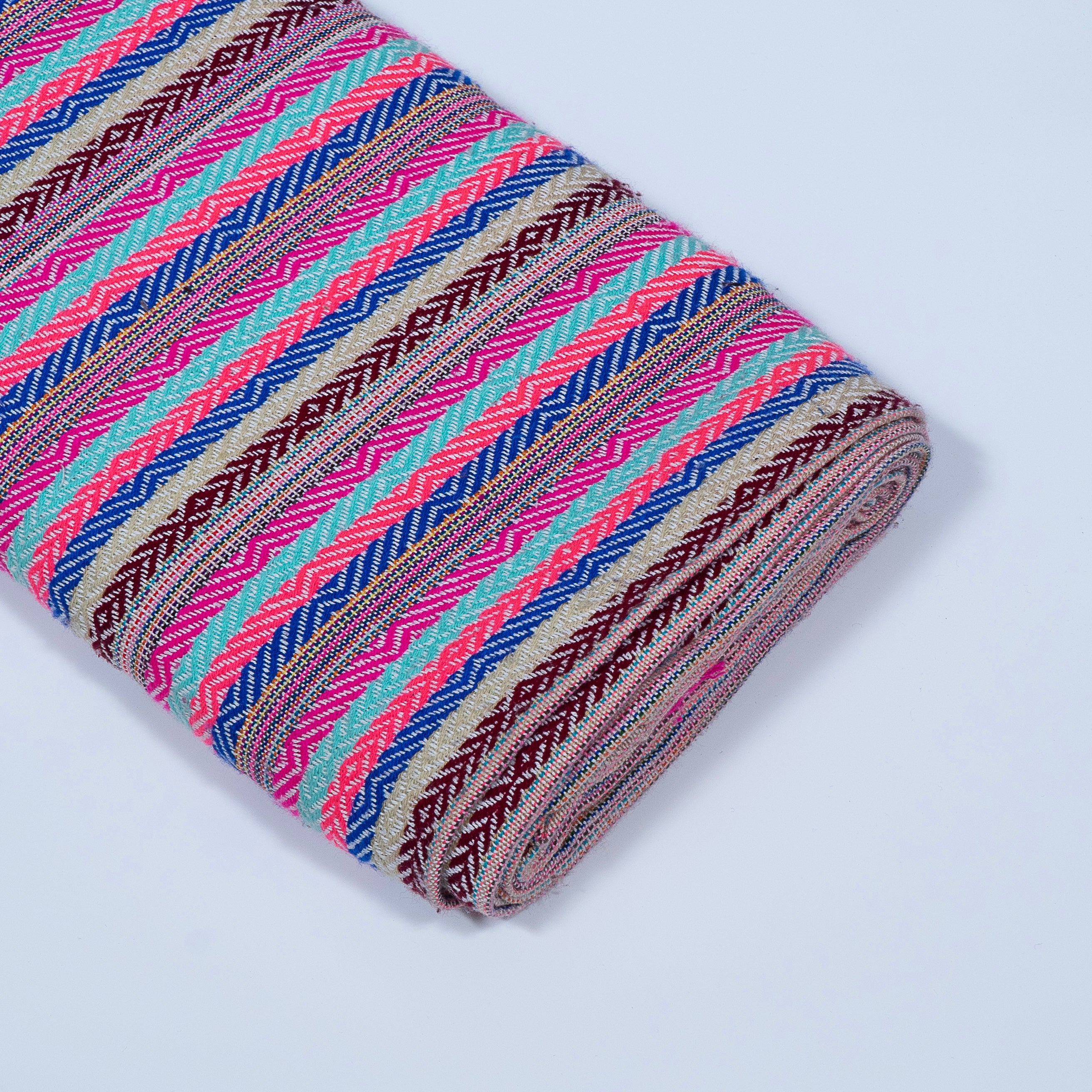 Multi Color Stripe Jacquard (Sku: J-443)