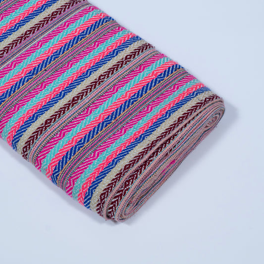 Multi Color Stripe Jacquard (Sku: J-443)