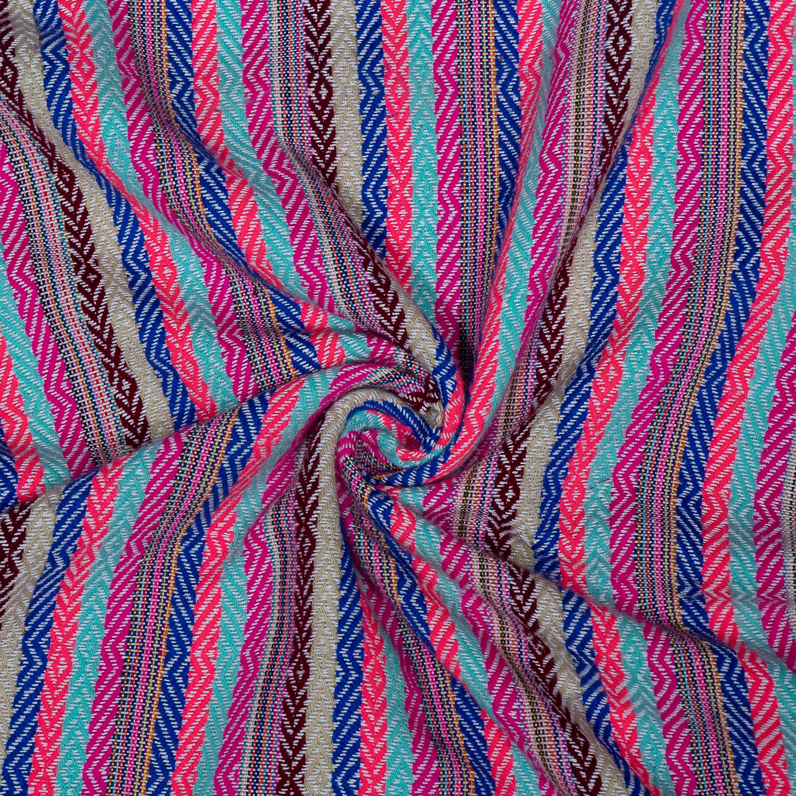 Multi Color Stripe Jacquard (Sku: J-443)