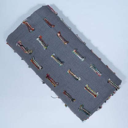 Grey Cotton Acrylic Jacquard | SKU: J-444