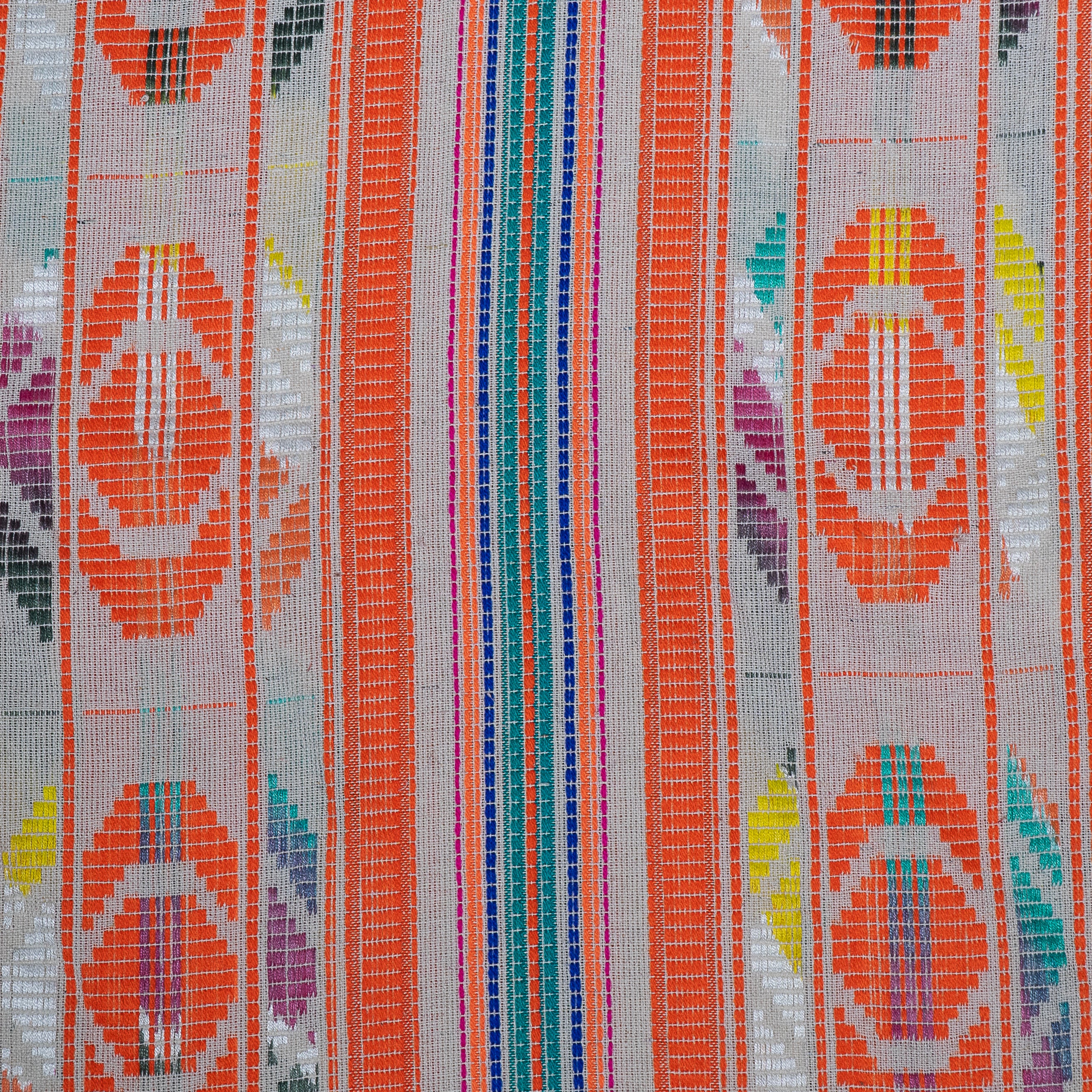 Orange Cotton Blend Jacquard (Sku: J-450)