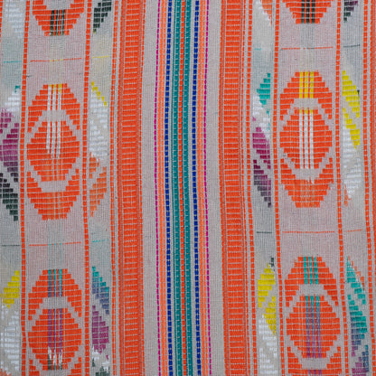Orange Cotton Blend Jacquard | SKU: J-450