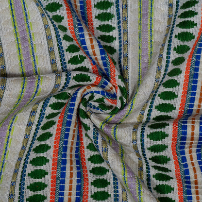 Green Cotton Blend Capsule Jacquard | SKU: J-458