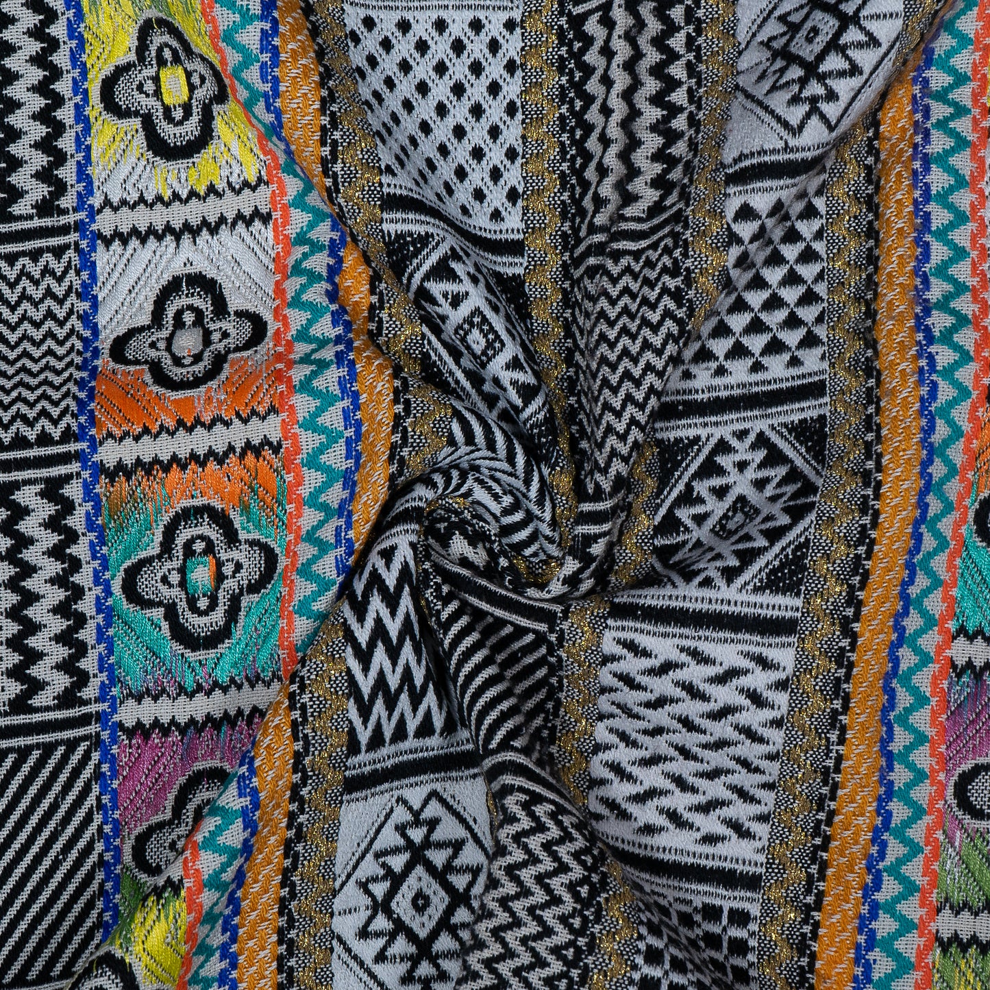 Multi Color Cotton Blend Jacquard (Sku: J-479)