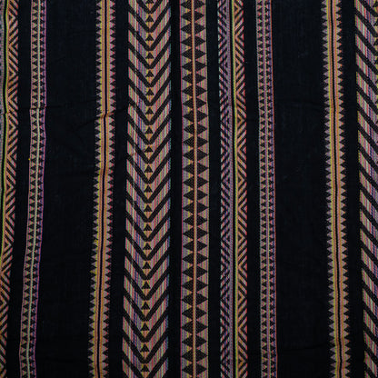 Black Base Lightweight Cotton Jacquard | SKU: J-486