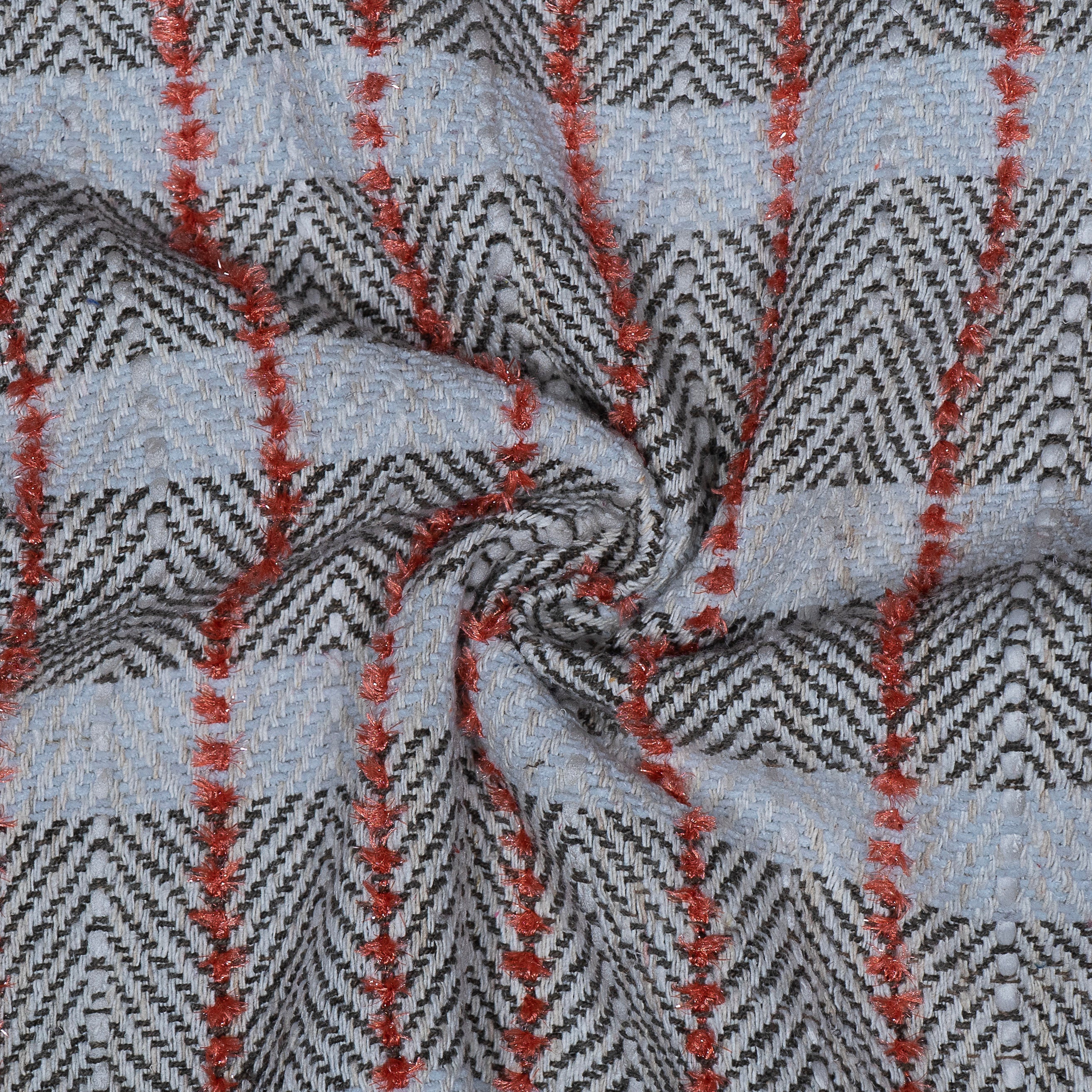 Multicolor checks Cotton Jacqaurd for Winter Jackets (Sku: J-496)