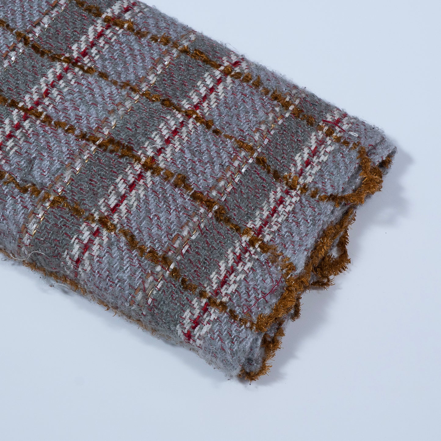 Multicolor Checks Cotton Tweed for Winter Jackets (Sku: J-496)