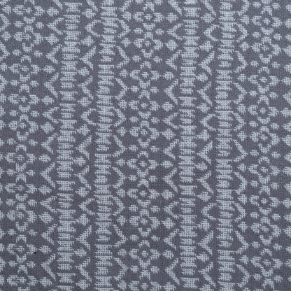 White, Grey Cotton Blend Jacquard | SKU: J-501