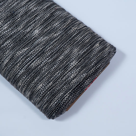 Black, White Cotton Blend Jacquard (Sku: J-503)
