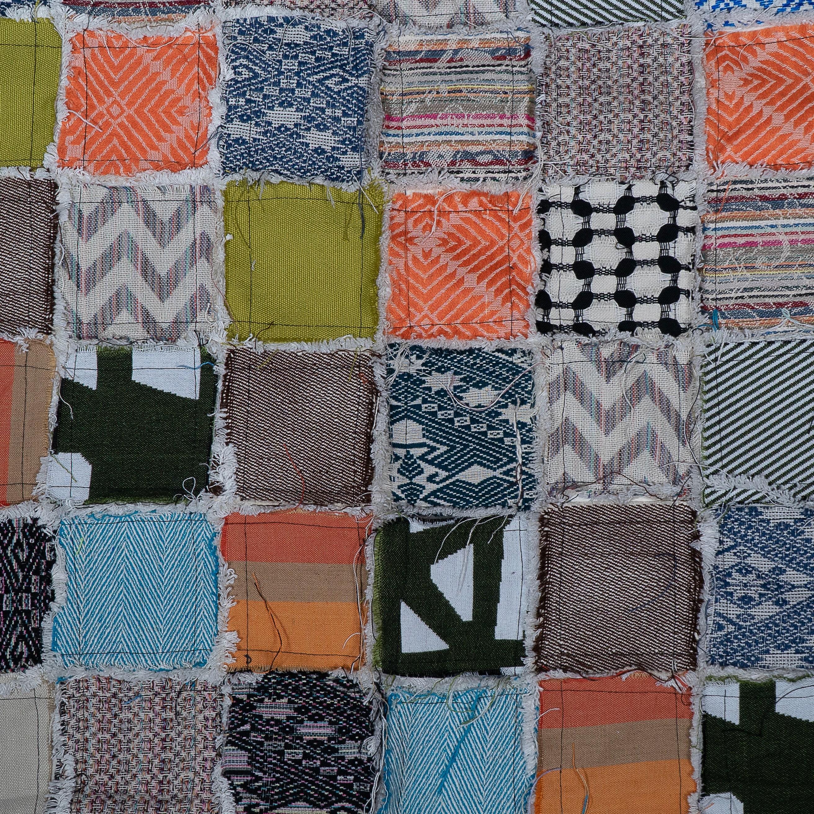 Multicolor Patchwork Cotton Jacquard (Sku: J-513)