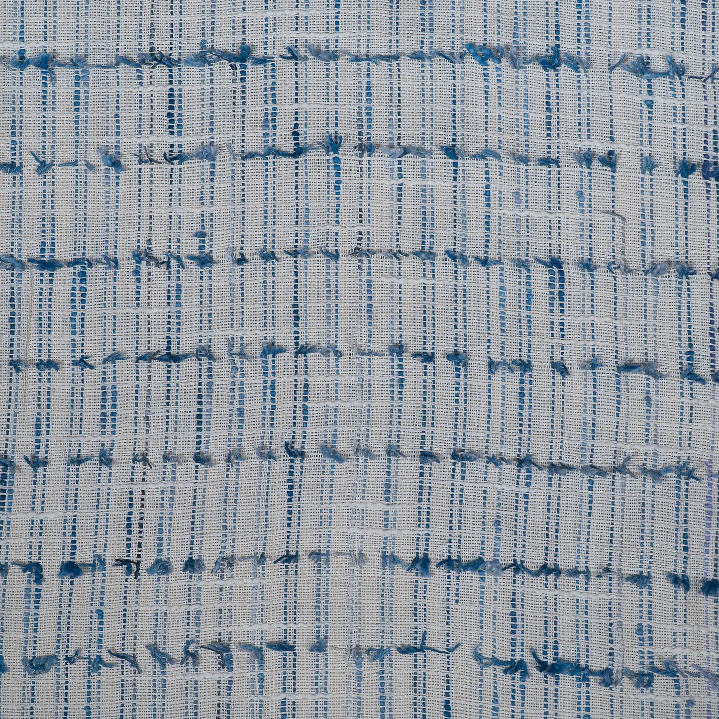 Blue, White Cotton Tuftting Jacquard (Sku: J-515)