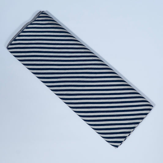 Blue & White Diagonal Cotton Jacqaurd (Sku: J-516)