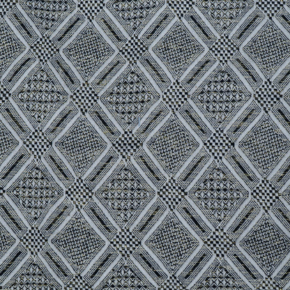 Black, White Cotton Lurex Jacquard | SKU: J-521