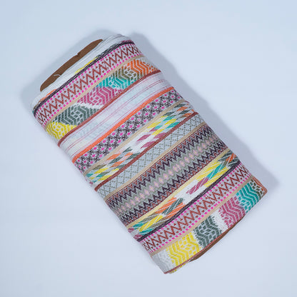 Multicolor Stripe Design Lightweight Cotton Jacquard | SKU : J-522
