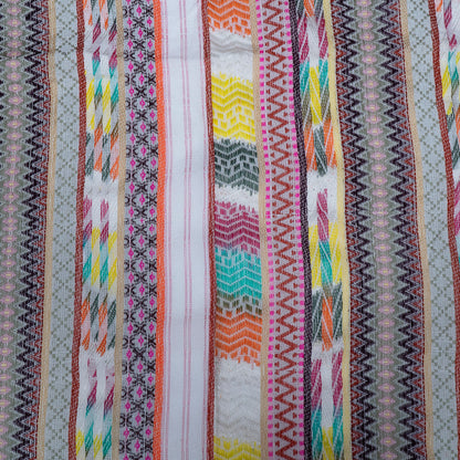 Multicolor Stripe Design Lightweight Cotton Jacquard | SKU : J-522