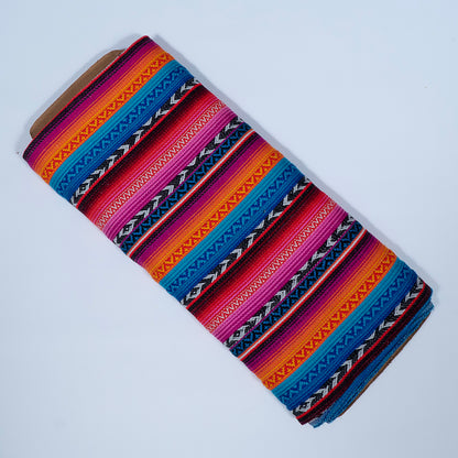 Multicolor Stripe Cotton Acrylic Jacquard | SKU: J-524