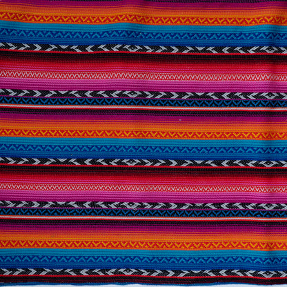 Multicolor Stripe Cotton Acrylic Jacquard | SKU: J-524