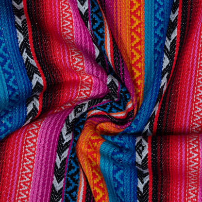 Multicolor Stripe Cotton Acrylic Jacquard | SKU: J-524