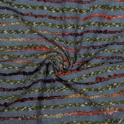 Multicolor Designer Cotton Jacqaurd Fabric | SKU: J-525