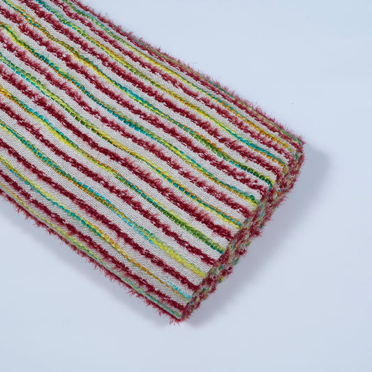 Multicolor Stripe Cotton Blend Jacquard (SKU: J-533)