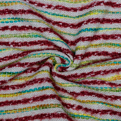 Multicolor Stripe Cotton Blend Jacquard | SKU: J-533