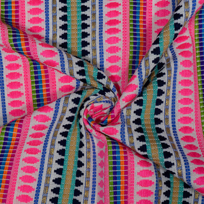 Multicolor Capsule Cotton Blend Jacquard | SKU: J-536