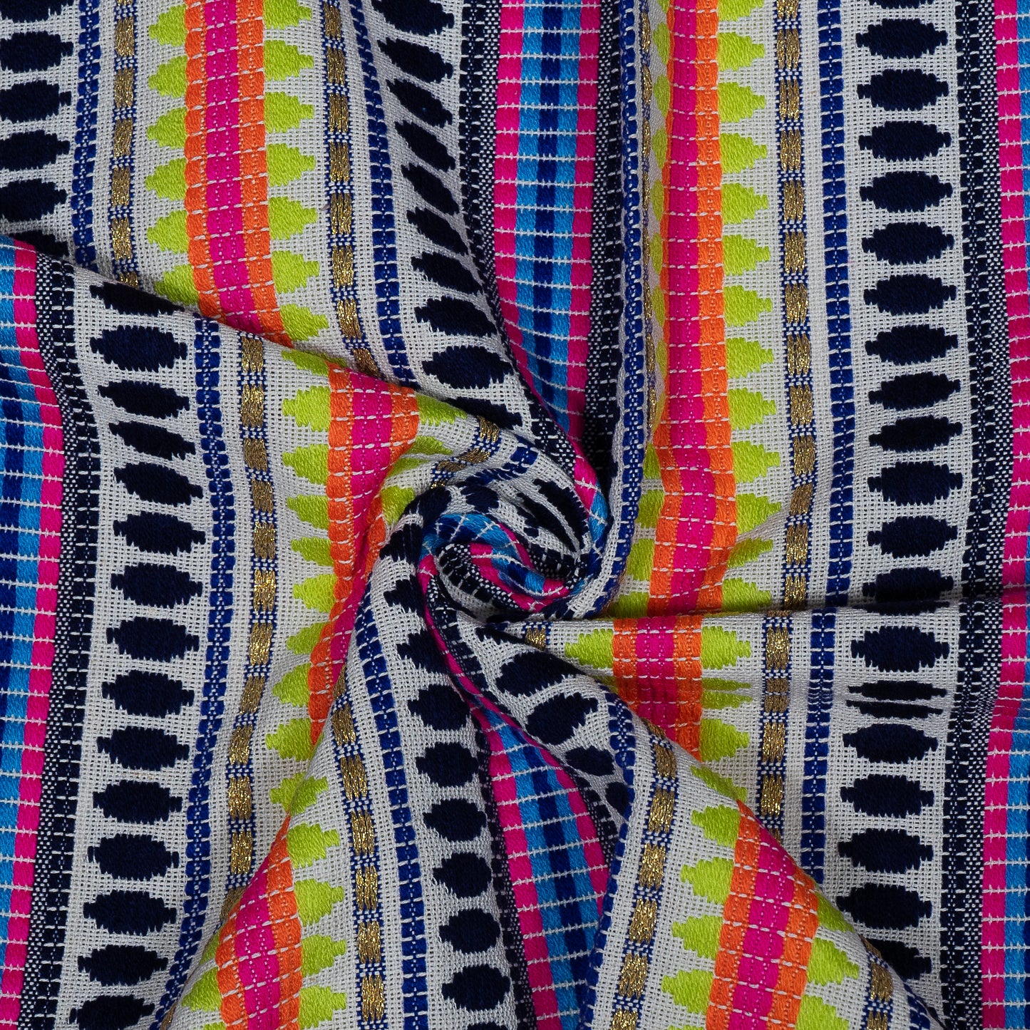 Multicolor Capsule Cotton Acrylic Jacquard for Bags (Sku: J-537)