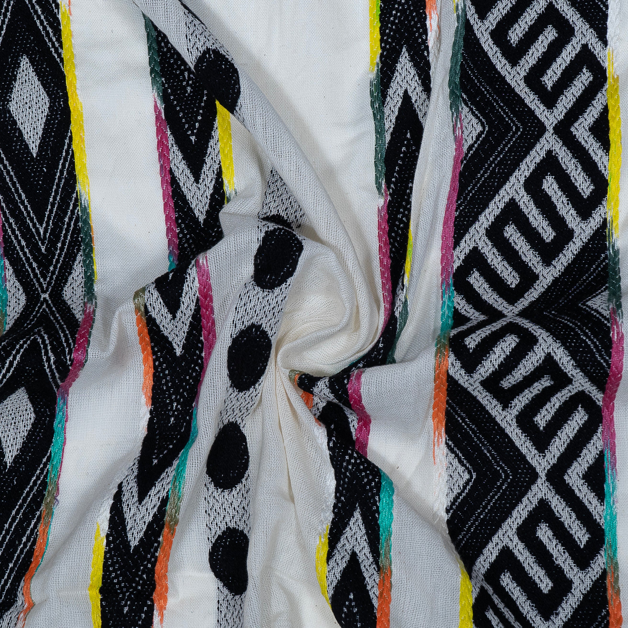Multicolor Cotton Jacquard for Home Decor (Sku: J-538)