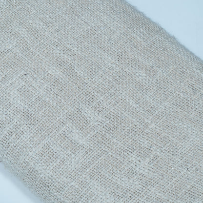 Off White Lurex Cotton TNT Slub Jacquard | SKU: J-559