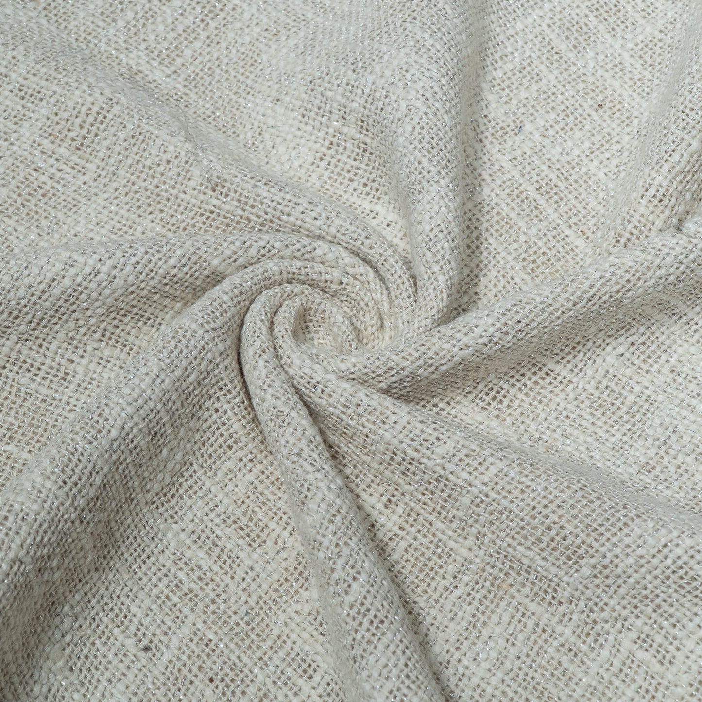 Off White Lurex Cotton TNT Slub Jacquard | SKU: J-559