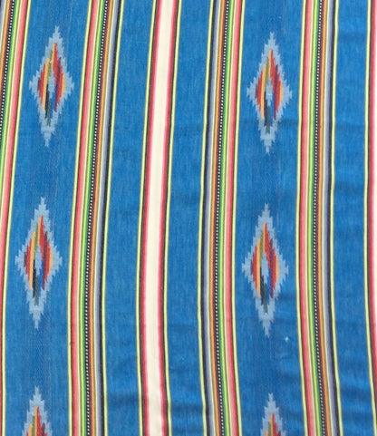 Blue, Multicolor Lightweight Cotton Jacquard | SKU: J-579