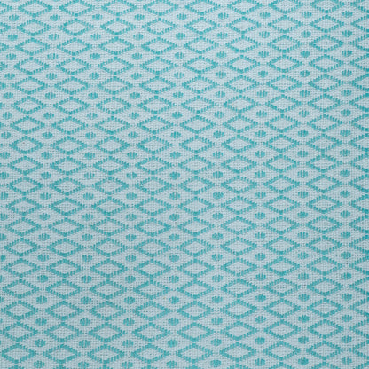 Sky Blue & White Cotton Blend Jacquard | SKU: J-580