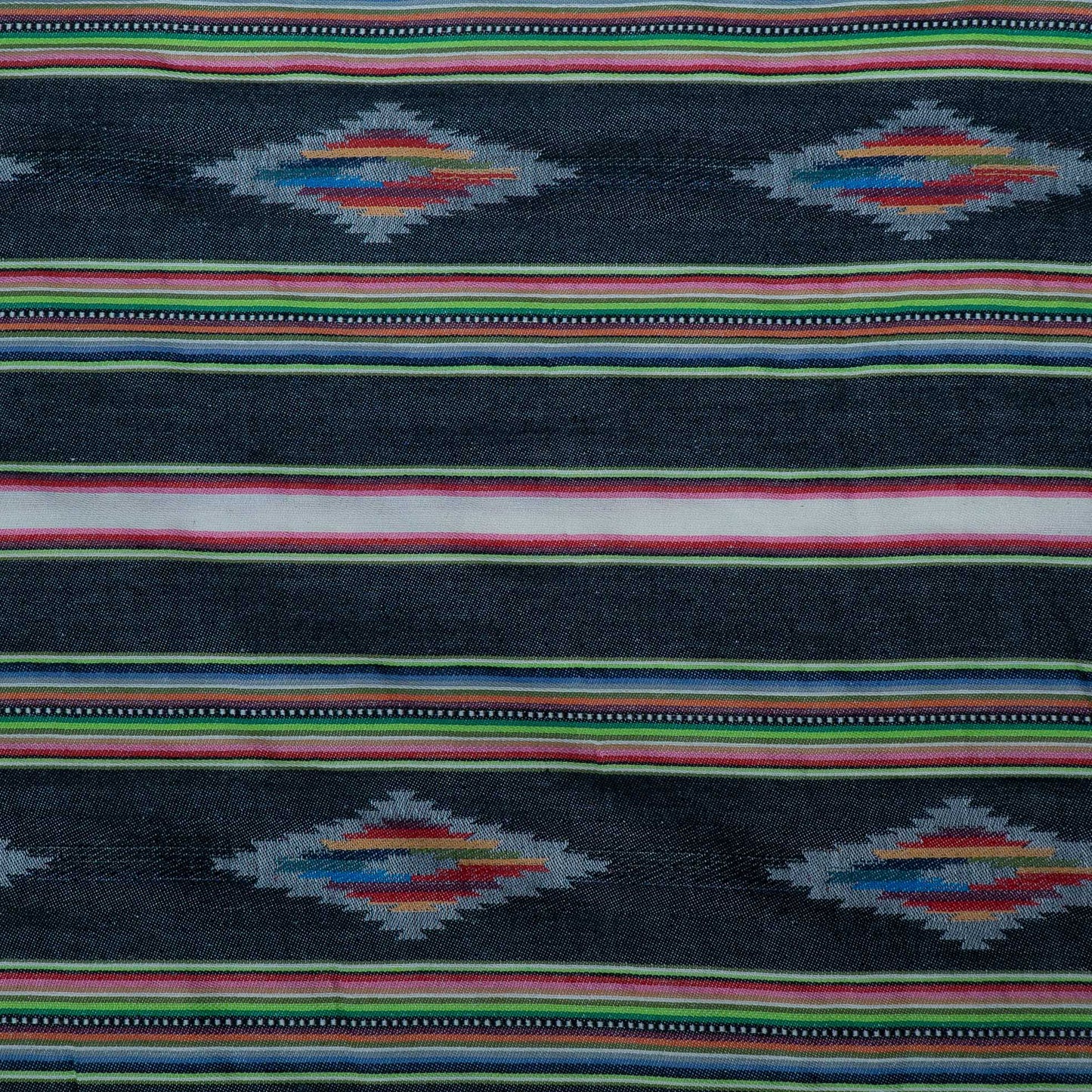 Black, Multicolor Lightweight Cotton Jacquard | SKU: J-581