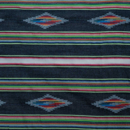 Black, Multicolor Lightweight Cotton Jacquard | SKU: J-581