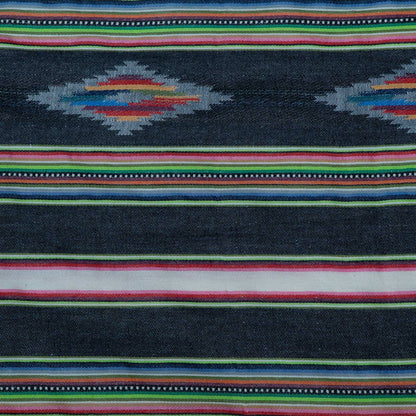 Black, Multicolor Lightweight Cotton Jacquard | SKU: J-581